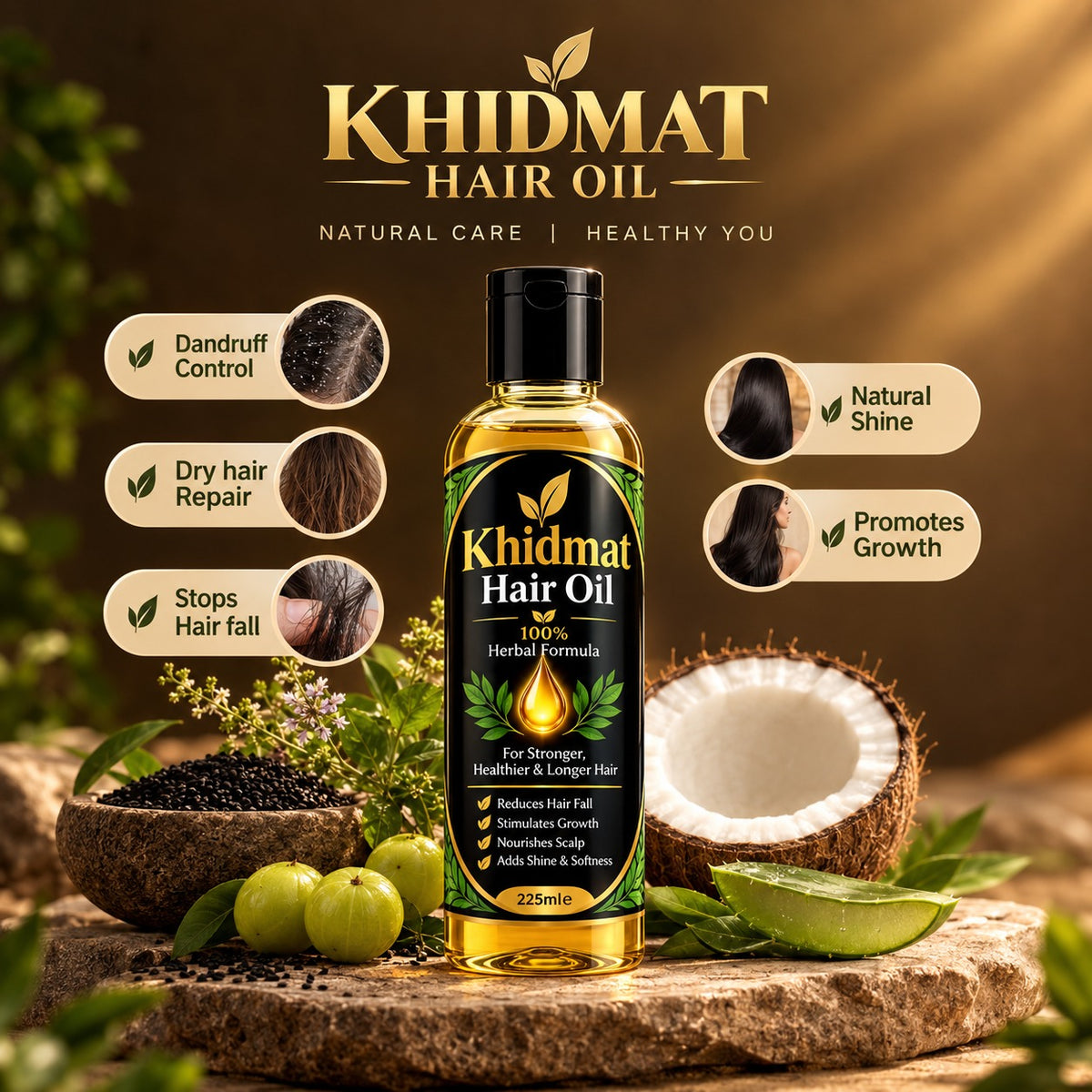 Khidmat hair oil